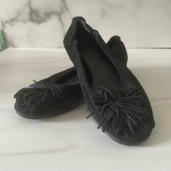 The FLEXX Women's Boco Loco Peeptoe Ballet Flat- Black- Size 7 - Picture 7 of 8